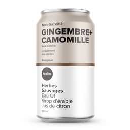 The HealTea | Boisson non gazeuse aux herbes sauvages - Gingembre Camomille 355ml