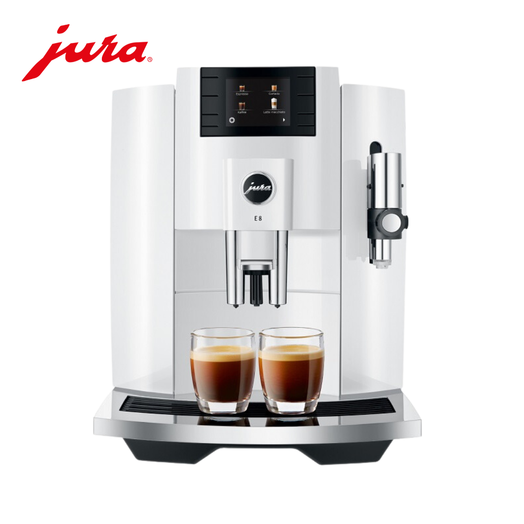machine espresso automatique Jura E8 blanche