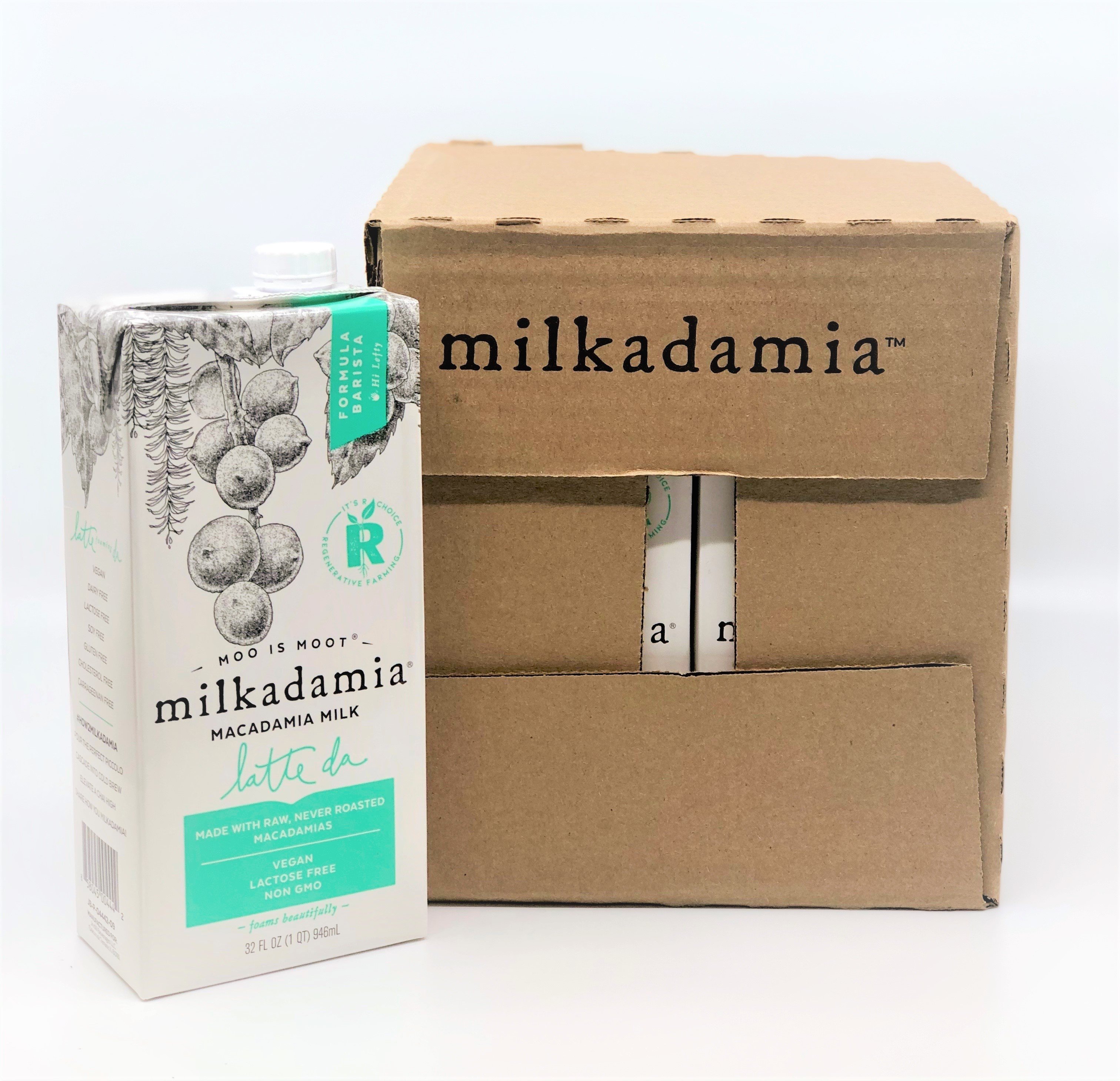 Milkadamia | Boisson de Macadamia Latte de Barista - Caisse de 6