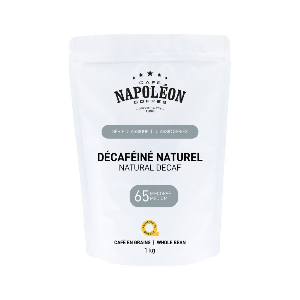 Café Napoléon | Décaféiné Naturel à l'eau mi-noir sac de 1kg