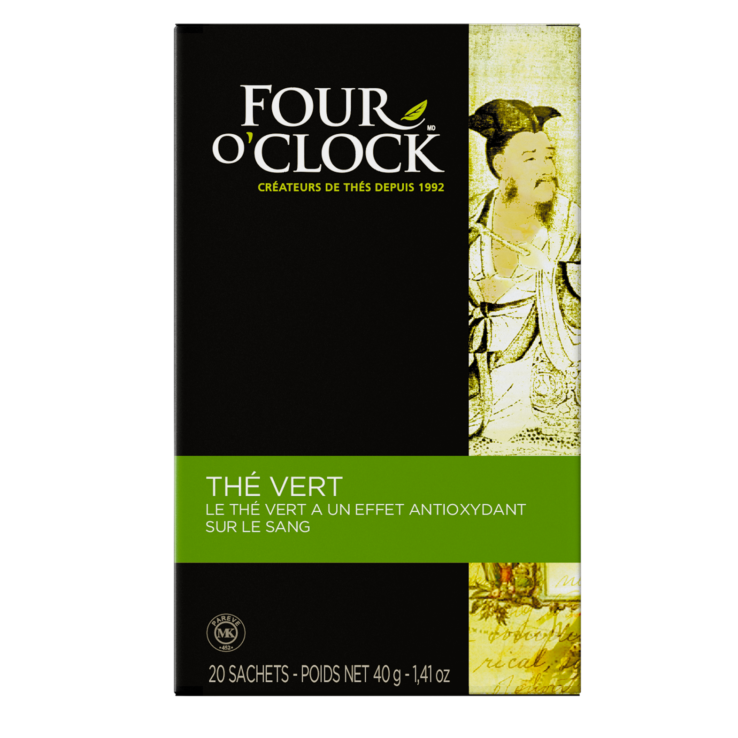 Four O'Clock | Thé Vert boite de 20 sachets