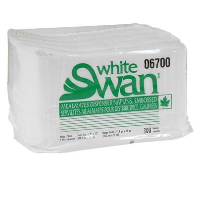 White Swan | Serviettes Déjeuner 1 pli x300