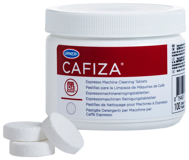 Urnex | Boîte de 100 pastilles de nettoyage Cafiza E16 1.2gr pour machine automatique