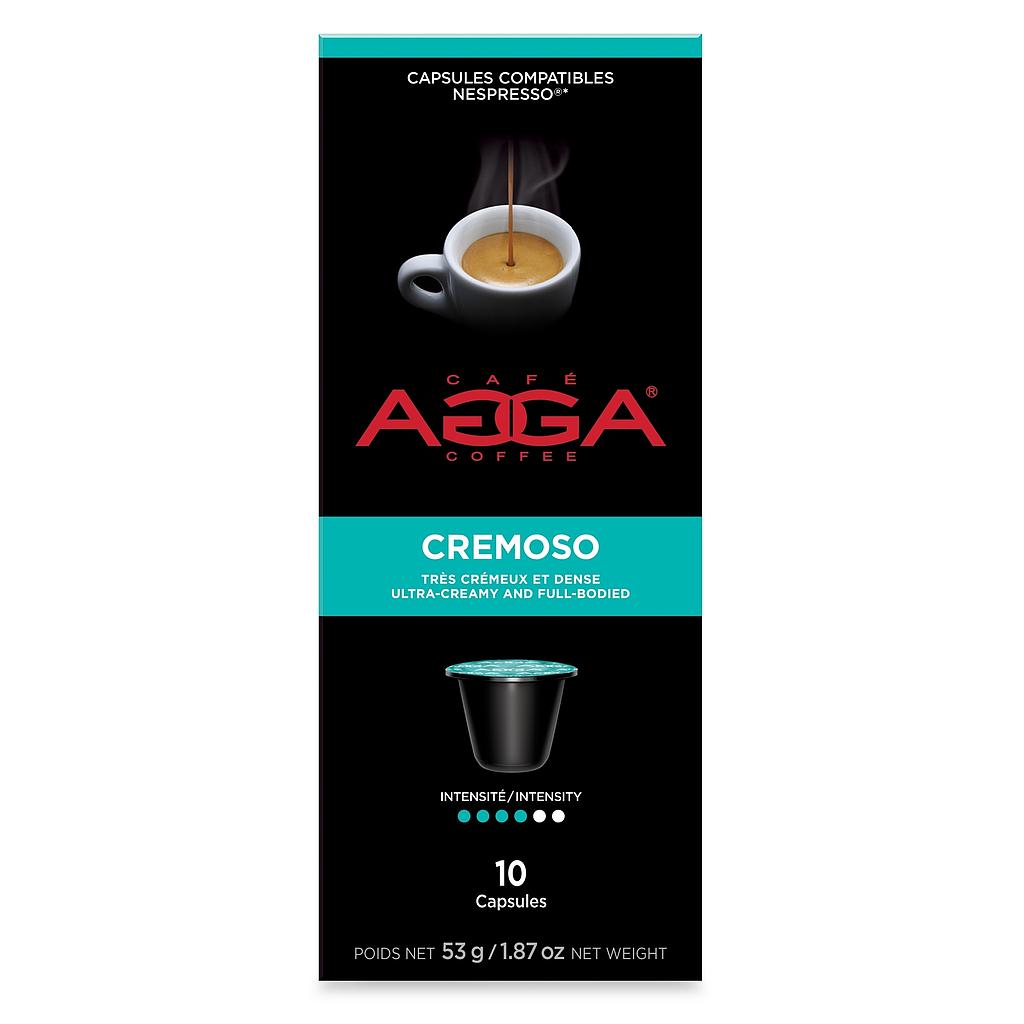 Compatibles Nespresso® Agga | Espresso Cremoso - boite de 10 capsules