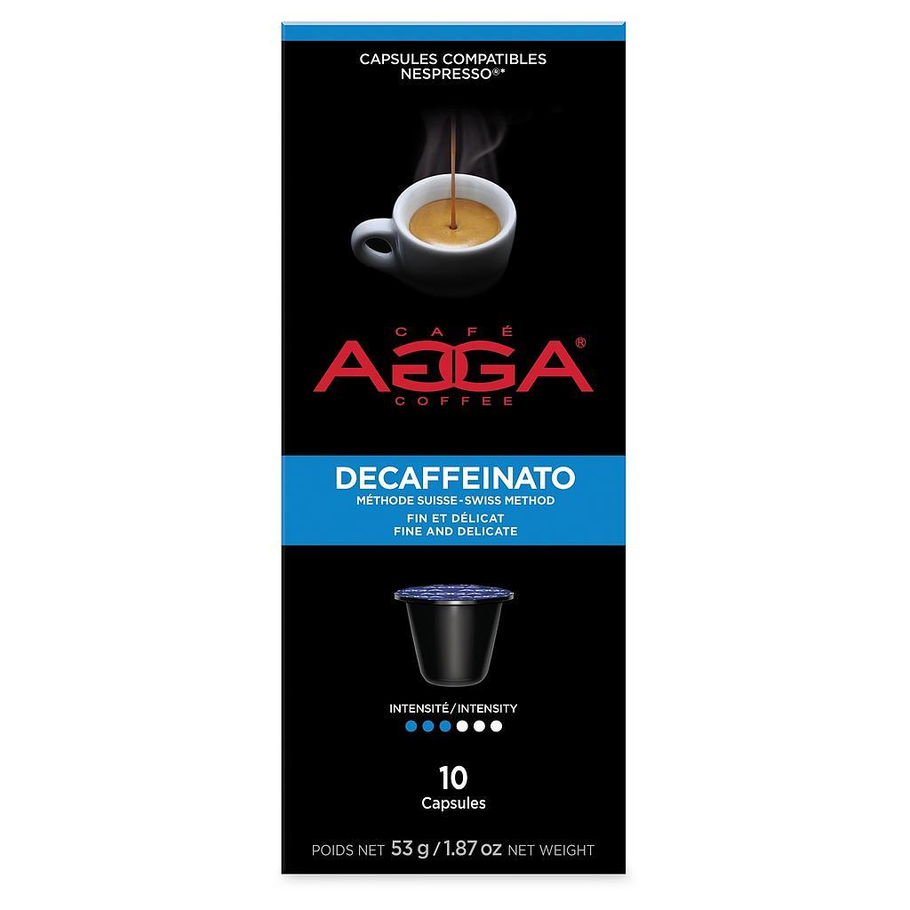 Compatibles Nespresso® Agga | Espresso Decaffeinato - boite de 10 capsules