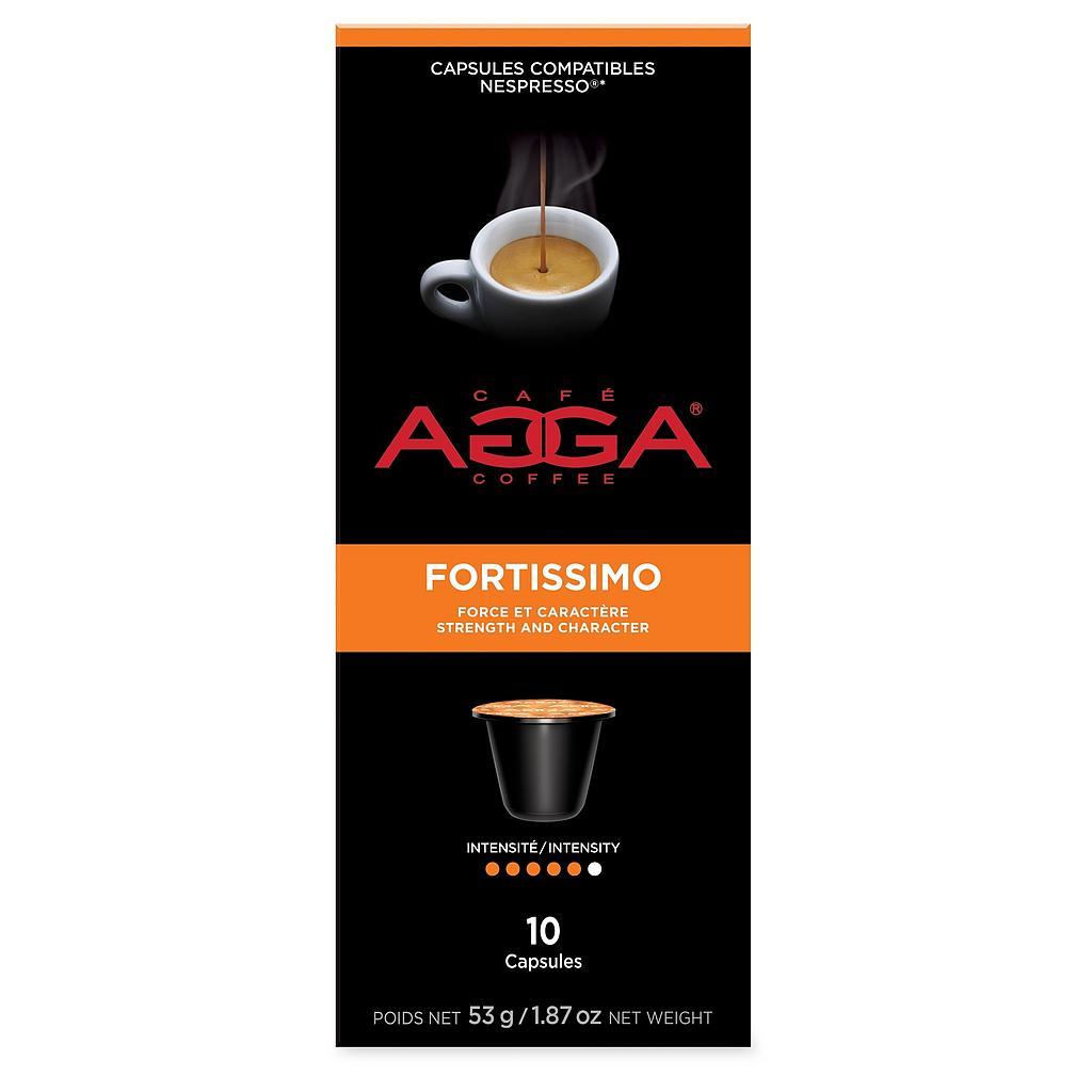 Compatibles Nespresso® Agga | Espresso Fortissimo - boite de 10 capsules