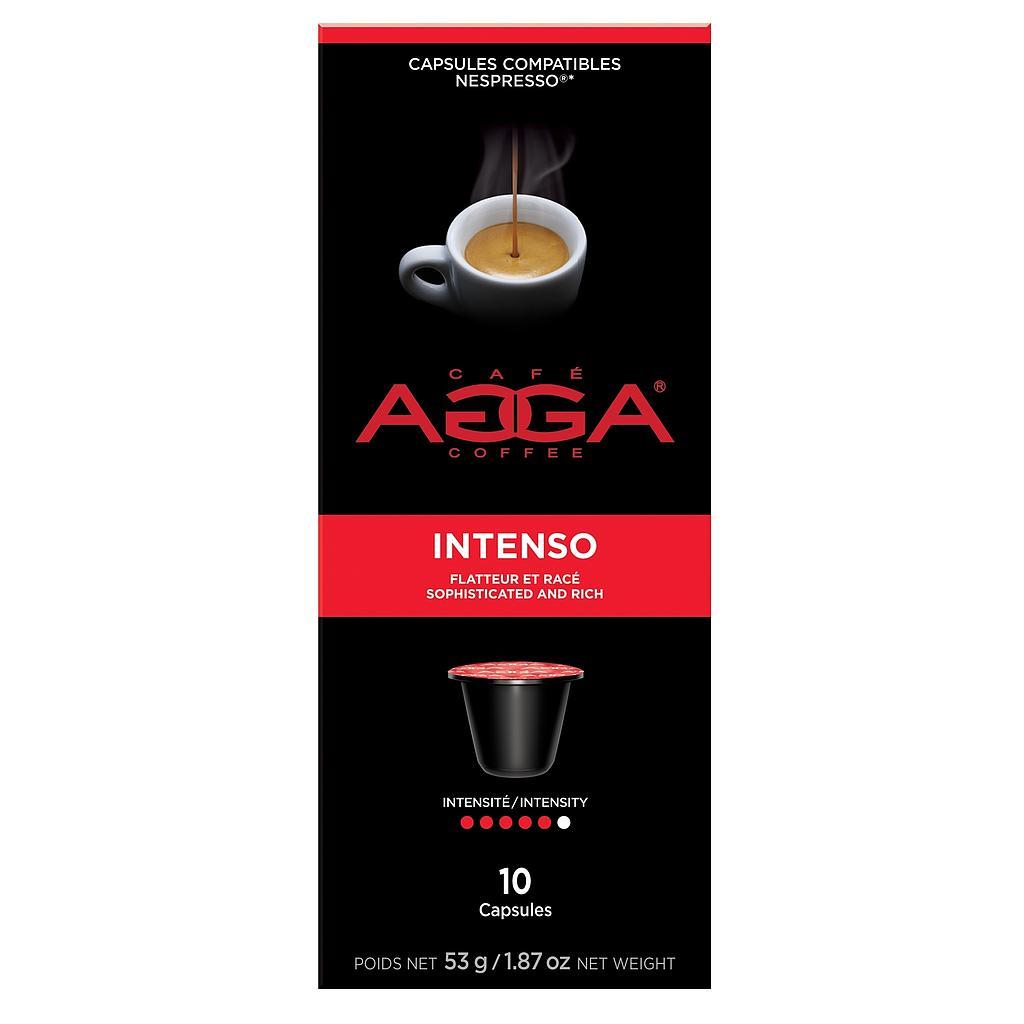 Compatibles Nespresso® Agga | Espresso Intenso - boite de 10 capsules