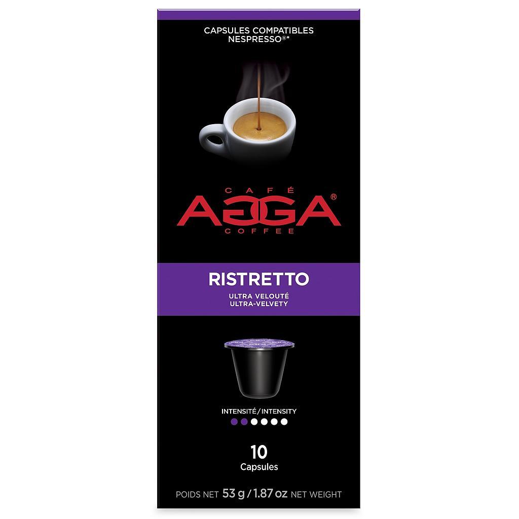 Compatibles Nespresso® Agga | Espresso Ristretto - boite de 10 capsules