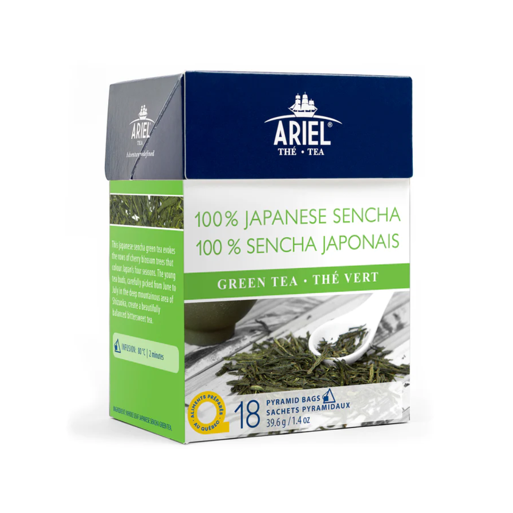 Ariel | Thé Vert 100% Sencha Japonais - boite de 18 sachets