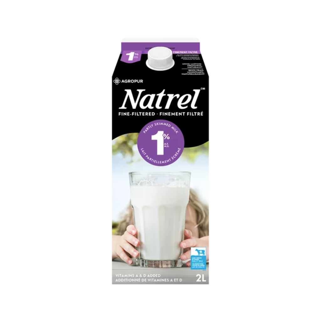 Natrel | Lait 1% finement filtré - 2 Litres