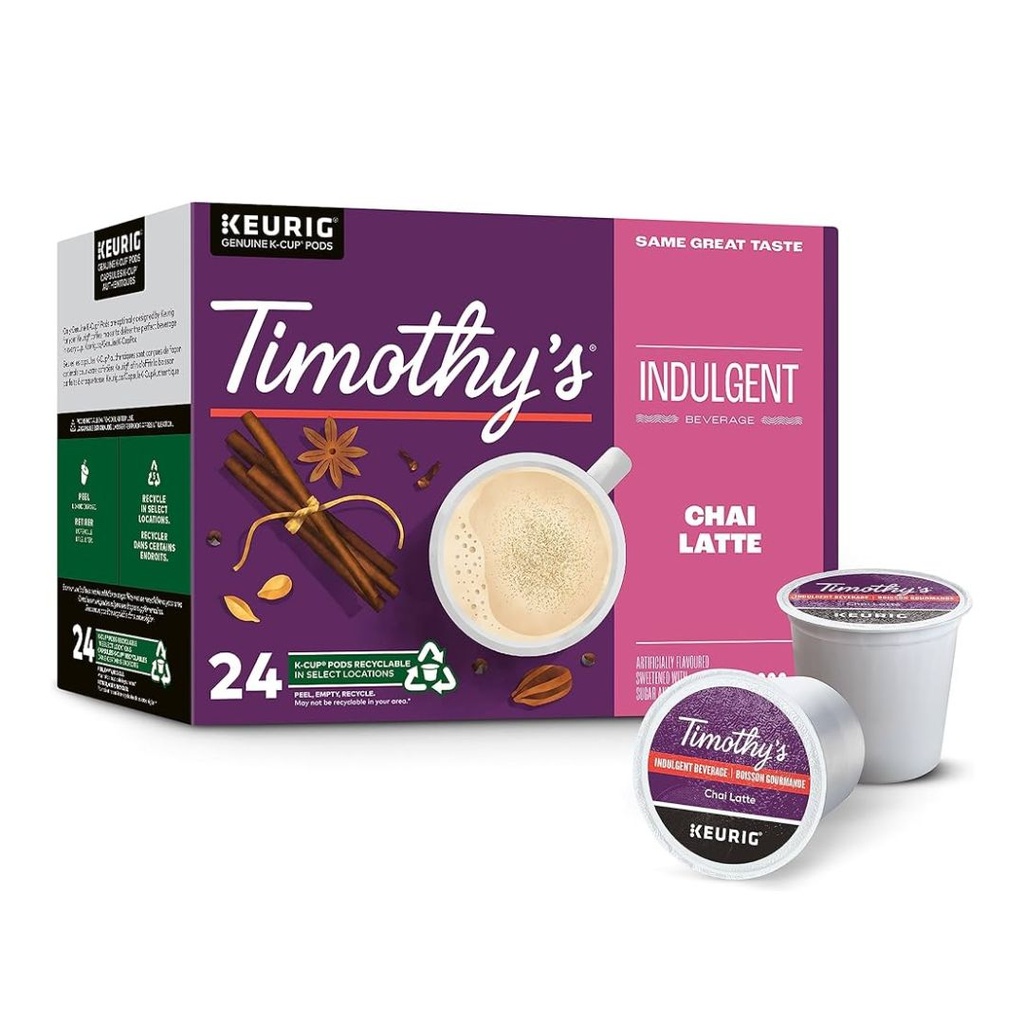 Timothy's | Chai Latte - boite de 24 kcup