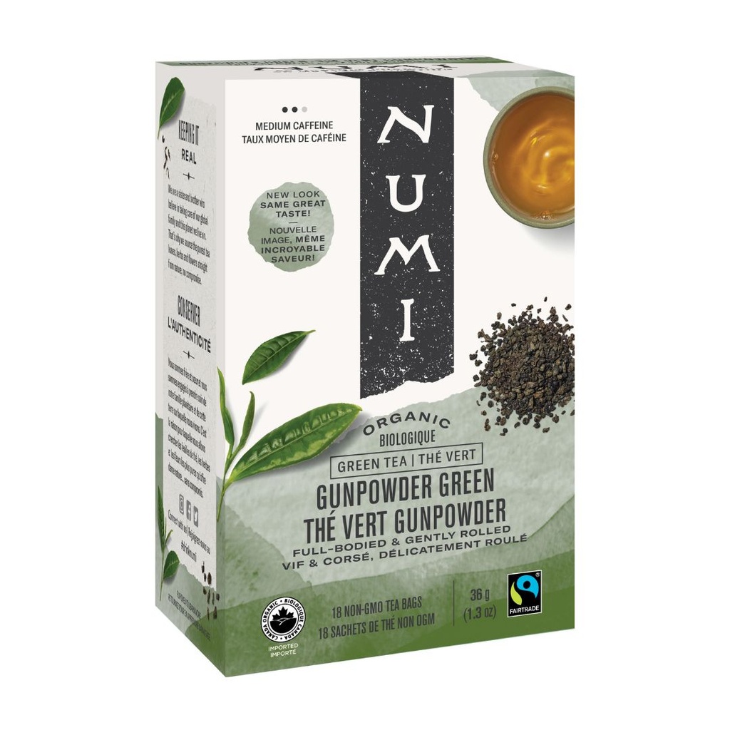 Numi | Organic Green Gunpowder 18 teabags