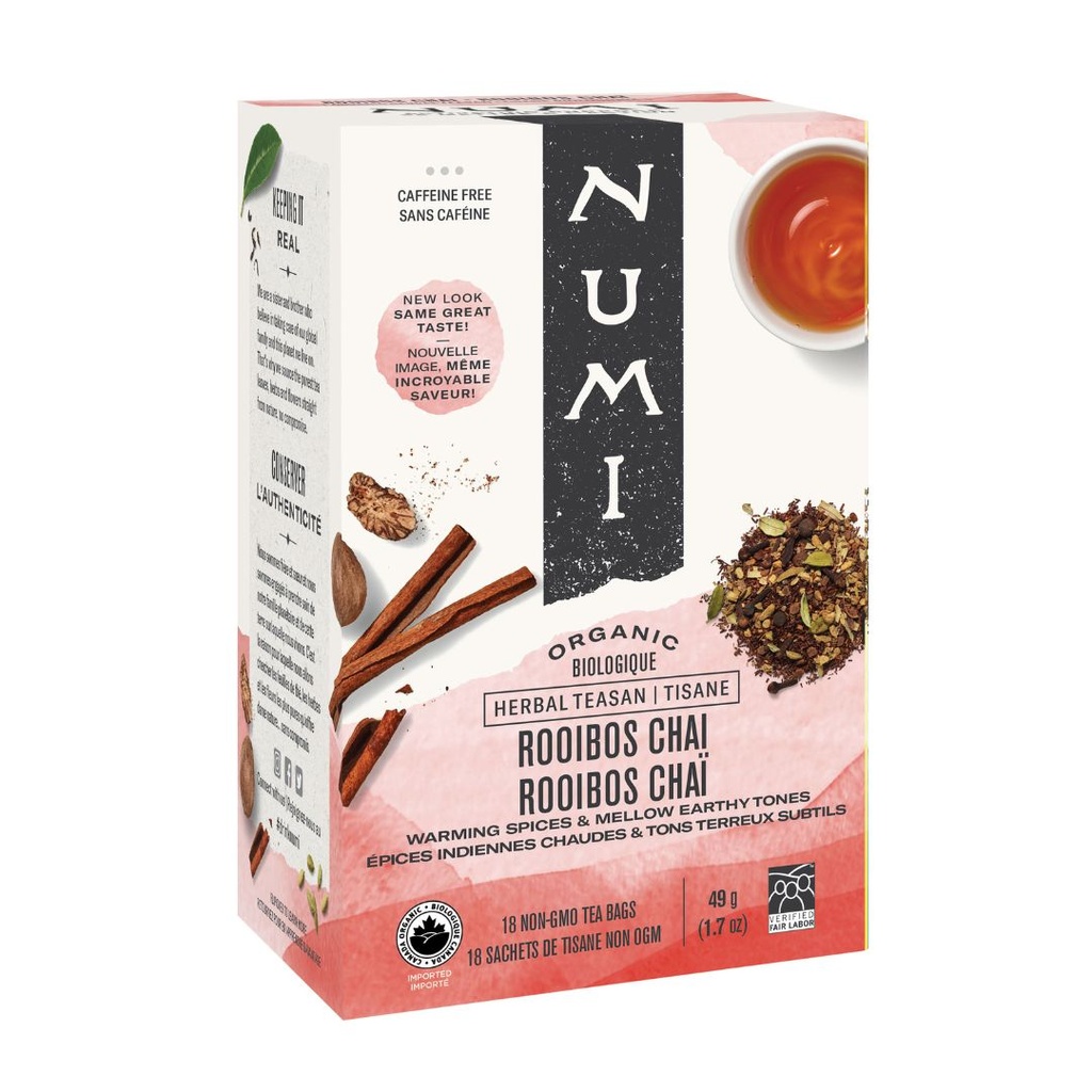 Numi | Organic Rooibos Chaï 18 teabags
