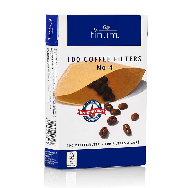 Finum No. 4 Coffee Filter - Pack of 100
