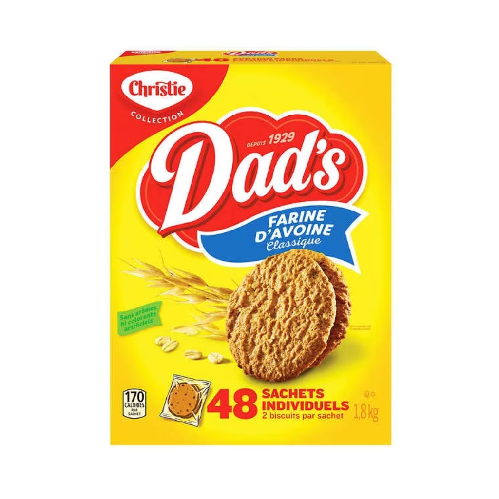 Dad's | Biscuits à l'avoine 48 paquets de 2