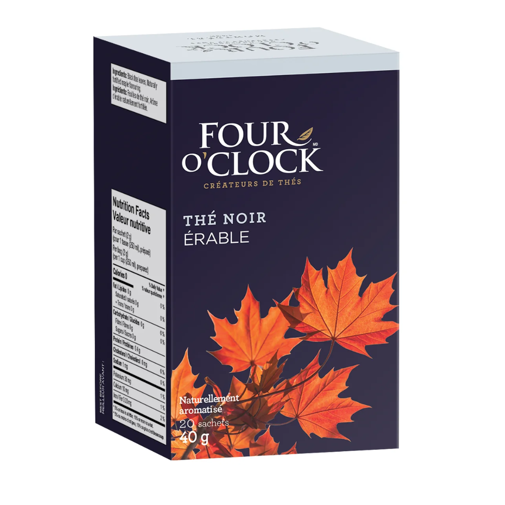 Four O'Clock | Thé noir Érable boite de 20 sachets