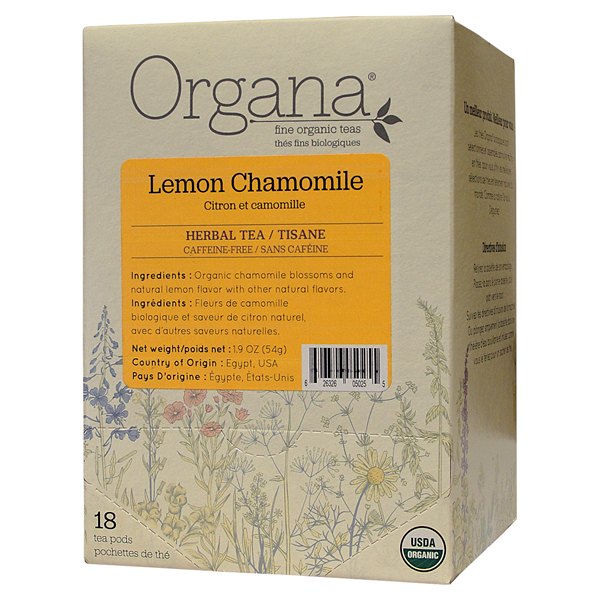Organa | Thé Camomille Citron Bio. pods 18 sachets x 3gr