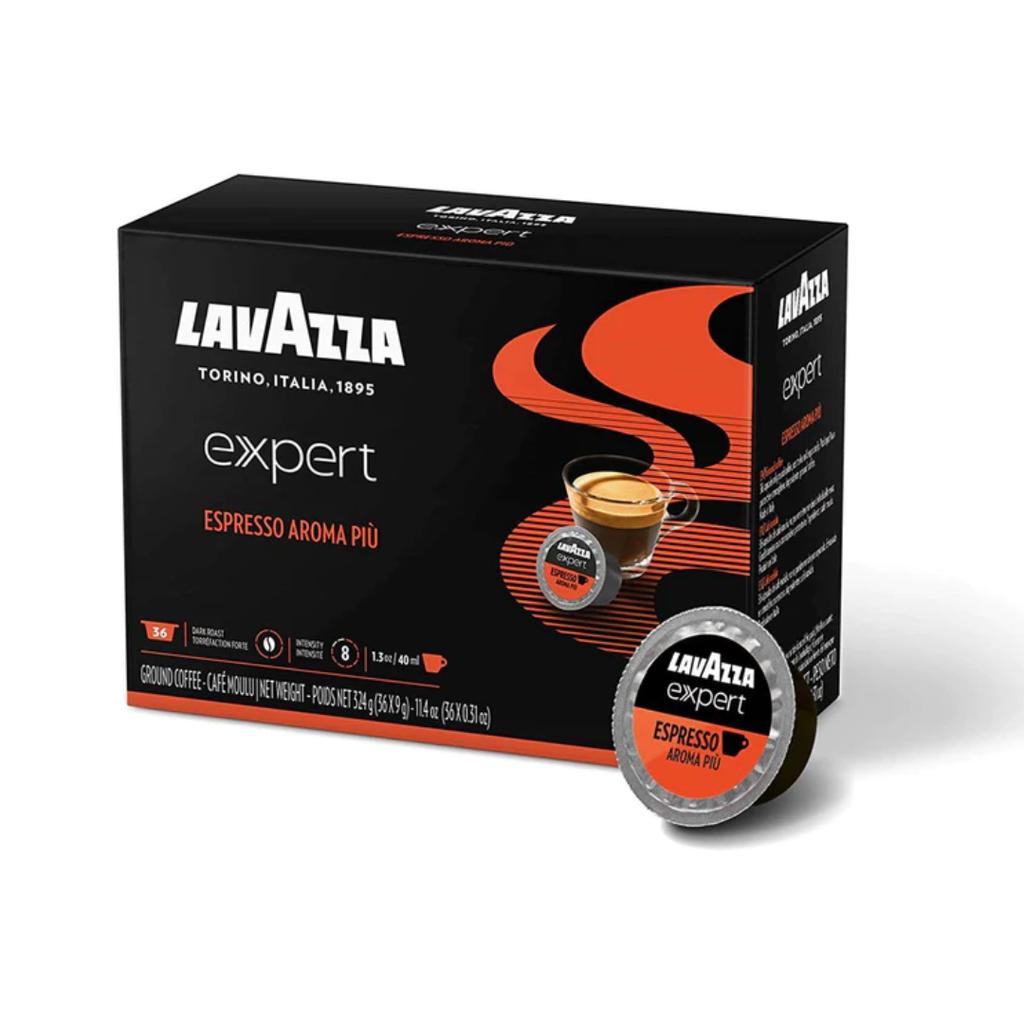 **Lavazza | Espresso Aroma Più(intensité 8)-36 capsules**DISCONTINUÉ** voir sugg. de produit 11LV115-GOLDSEL100CT