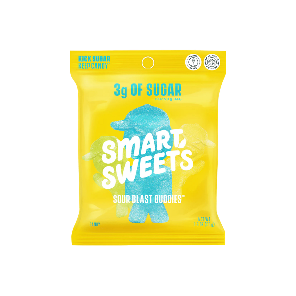 Smart Sweets | Bonbons gélifiés à base de plantes - Sour Blast Buddies boîte de 12 x50gr