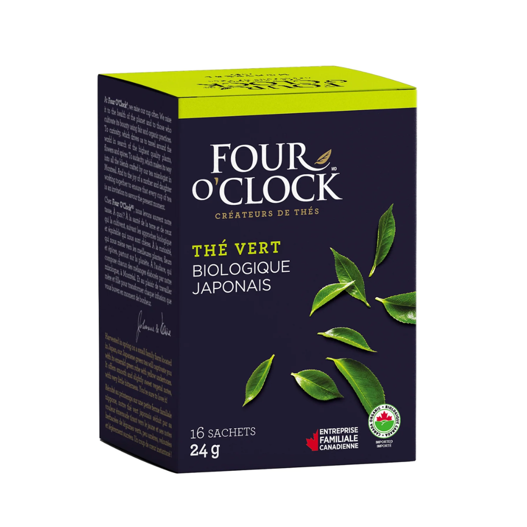 Four O'Clock  | Thé Vert Japonais Biologique boite de 16 sachets