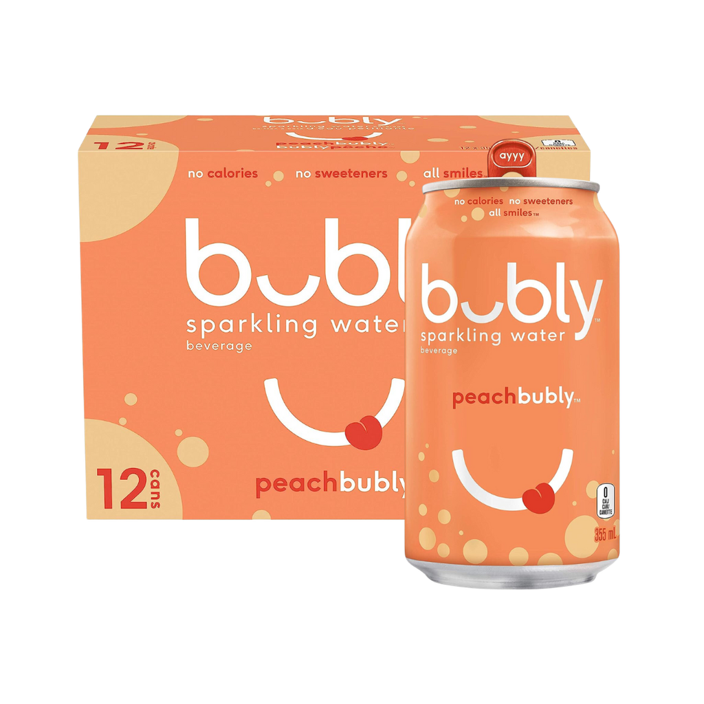 VI | Bubly | Pêche 355 ml - caisse de 12