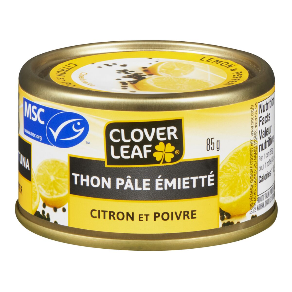 Clover Leaf | Thon pale citron poivré 85gr