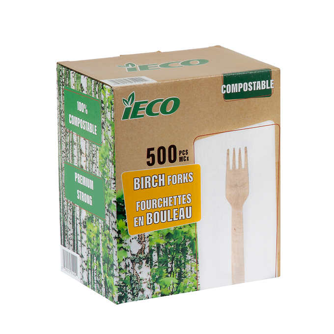 Fourchettes IEco compostable - boite de 500