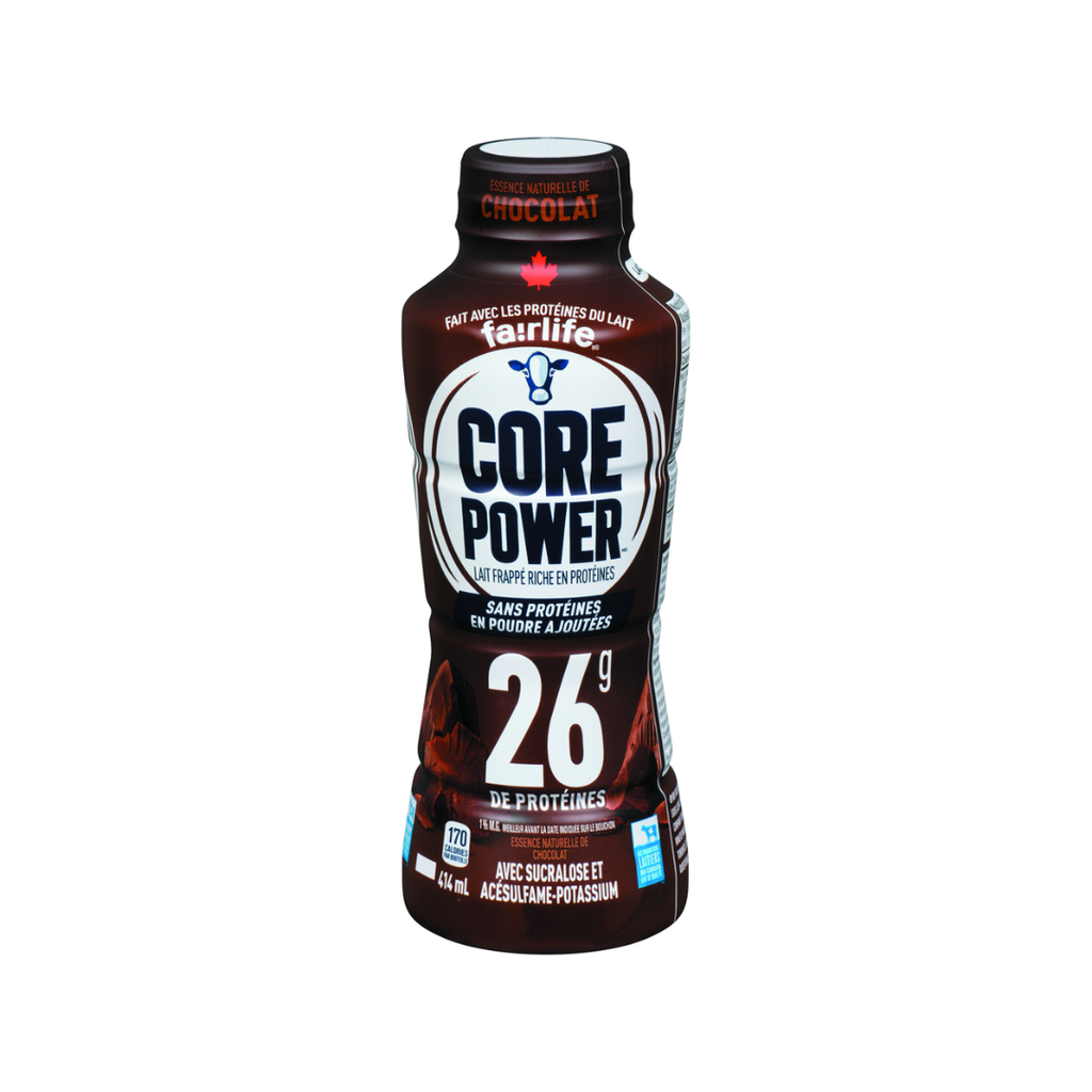 Core Power | Lait protéiné Chocolat 414ml x 12 bouteilles