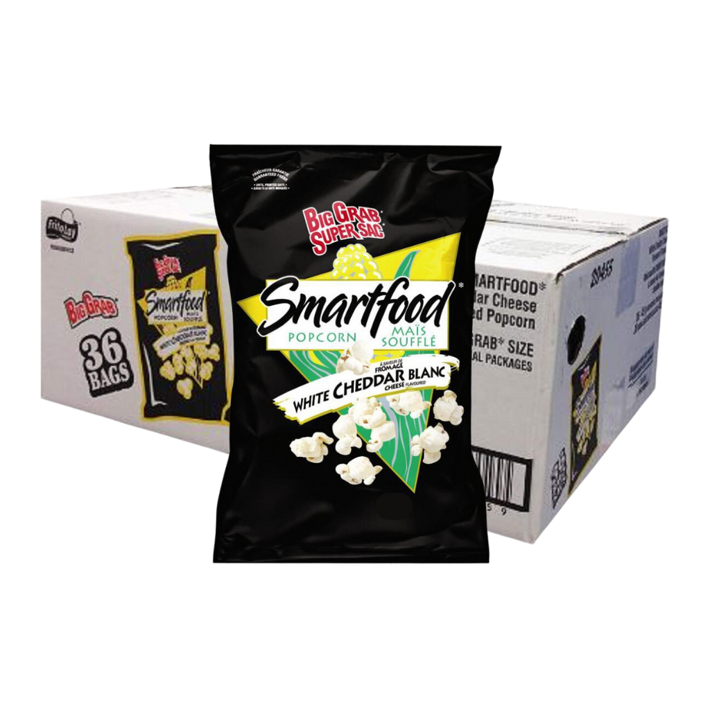 Smartfood | Popcorn au cheddar blanc Super Sac 36x45gr