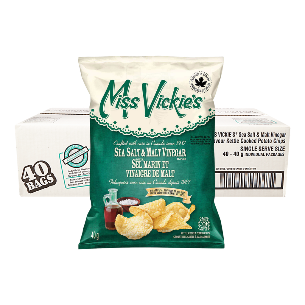 Miss Vickies | Sel marin et Vinaigre de Malt 40x40g