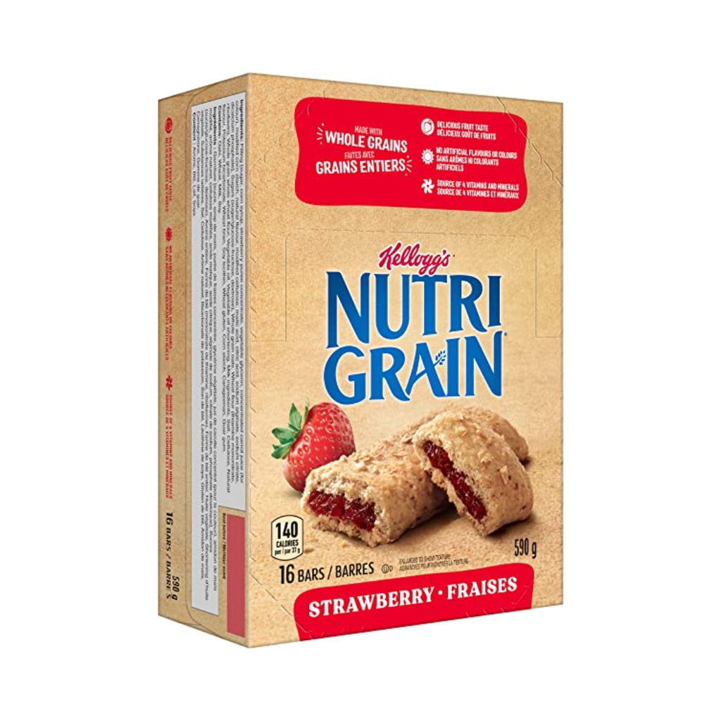 Nutri Grain | Barre tendre aux fraises 16x37gr