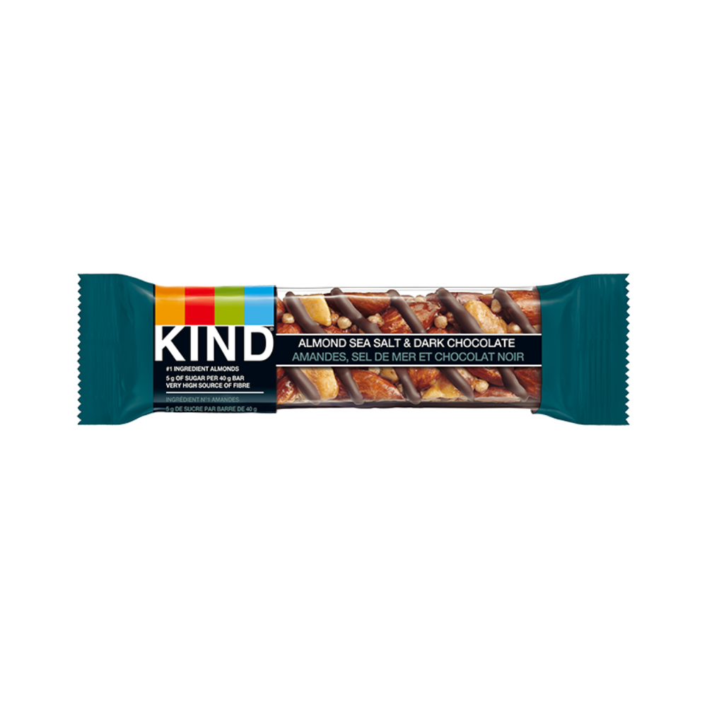 Kind Bars | Amandes, sel de mer et chocolat noir 12x40gr