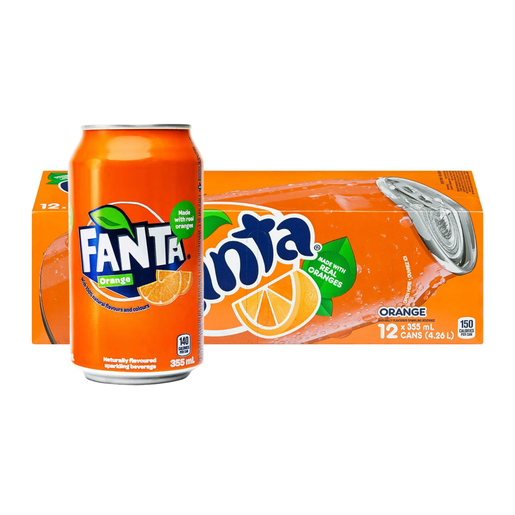 Fanta | Orange 355ml x 12 canettes