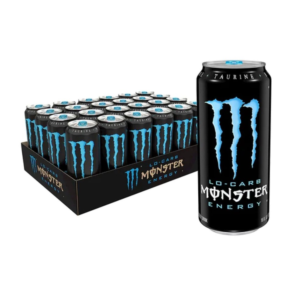 Monster | Lo-Cal Bleu 473 ml x 12 canettes