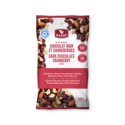 [BASSE-CHOC-CANBGE125] Basse | Dark chocolate and cranberry mix - 125 gr