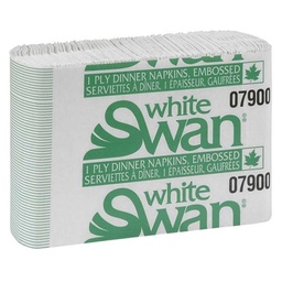 [7514525] White Swan | 1-ply eco dinner napkin #07900 (250)