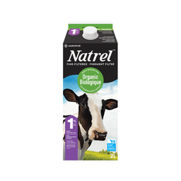 [253517] Natrel | Lait 1% Biologique finement filtré - 2 Litres