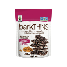 BarkThins | Amande et chocolat noir et sel de mer boîte 8 x150g