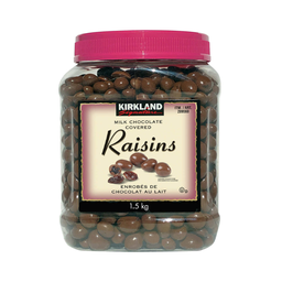 [289560] Kirkland | Raisins enrobés de chocolat au lait 1.53Kg