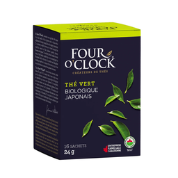 [40232-1] Four O'Clock  | Thé Vert Japonais Biologique boite de 16 sachets