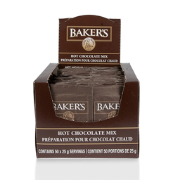 [BAKER-HOT-CHOC] Baker | Hot chocolate preparation 50 bags x 25 gr