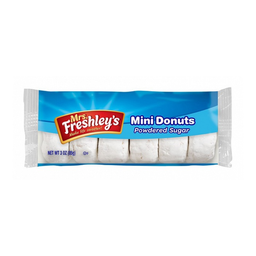 [16MS110-MINIDOPO] Mrs Freshley's | Mini Donuts powdered sugar 136gr