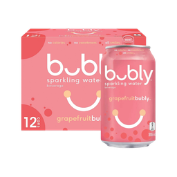 [01PE238-GRPFRUIT12X355ML] Bubly | Grapefruit 355ml - case of 12