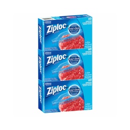 [1789729] Ziploc | Medium freezer bags - 3 packs of 60