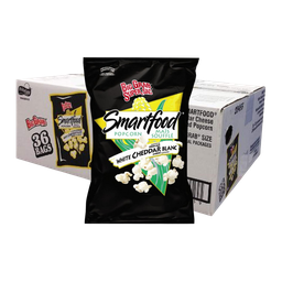 [02HO132] Smartfood | Popcorn au cheddar blanc Super Sac 36x45gr