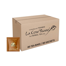 [80088] La Courtisane | Pear and Ginger Herbal Tea, box of 80 teabags