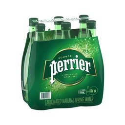 [1333231] Perrier | Carbonated natural spring water 1L x 6 bottles